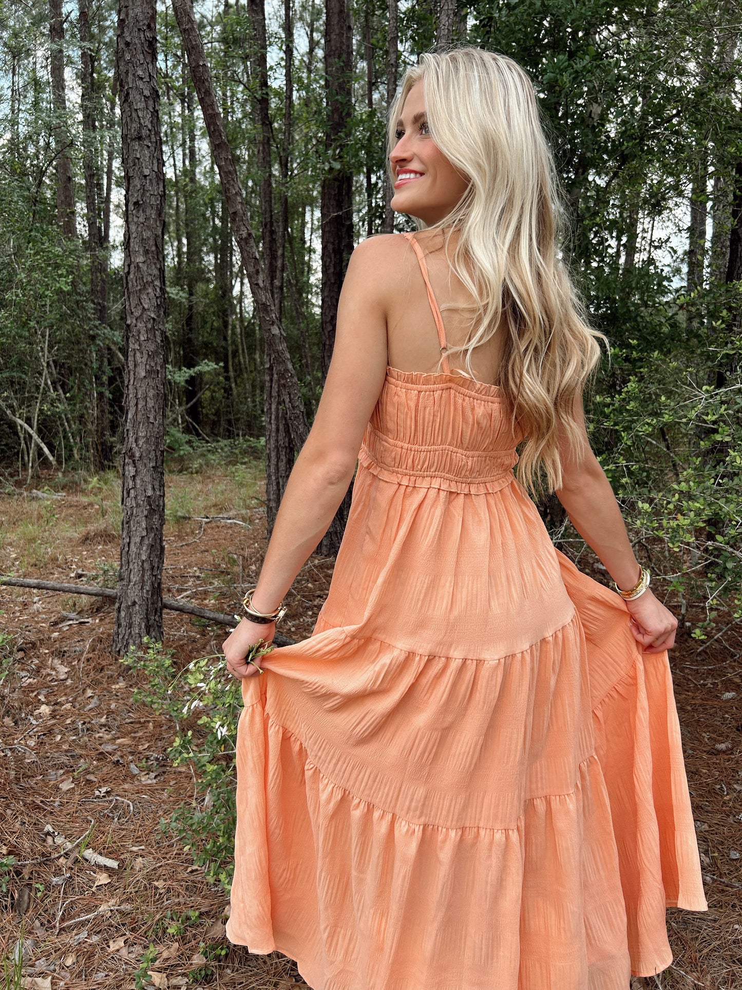 Tiered Sleeveless Maxi Dress
