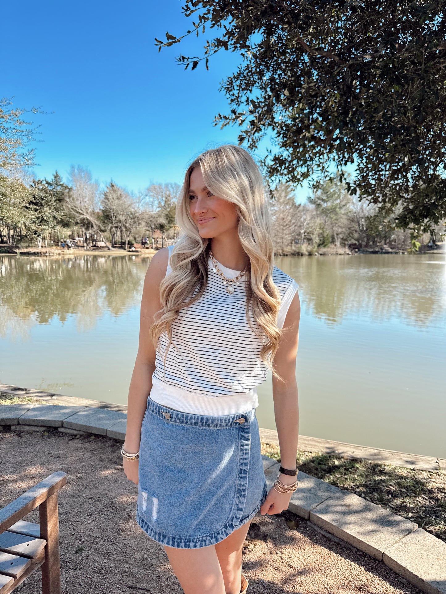 Striped Sleeveless Tank Top