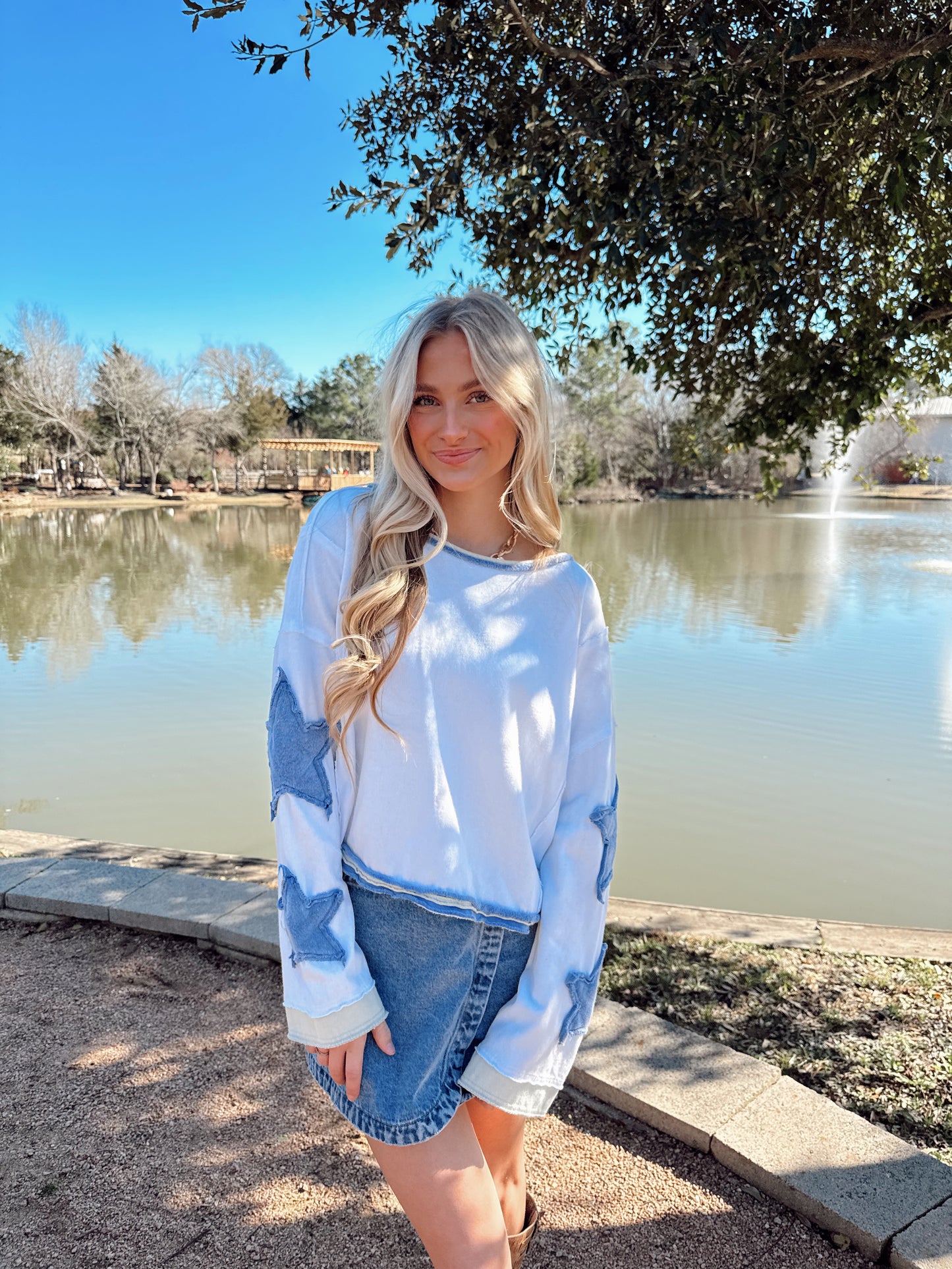 Mineral Washed Star Top