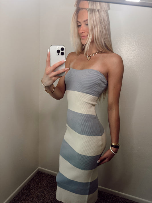 Tube Sweater Midi Dress