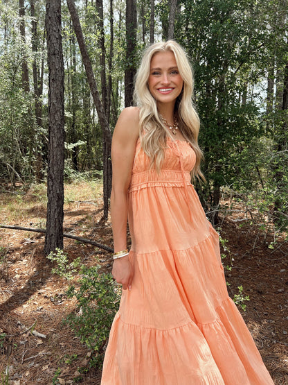 Tiered Sleeveless Maxi Dress