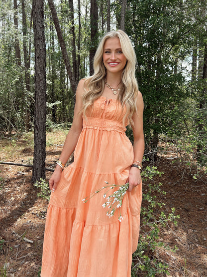 Tiered Sleeveless Maxi Dress