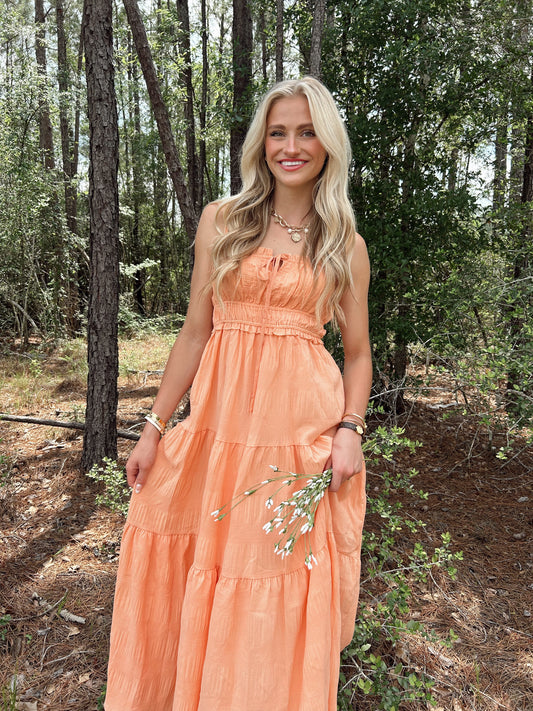 Tiered Sleeveless Maxi Dress