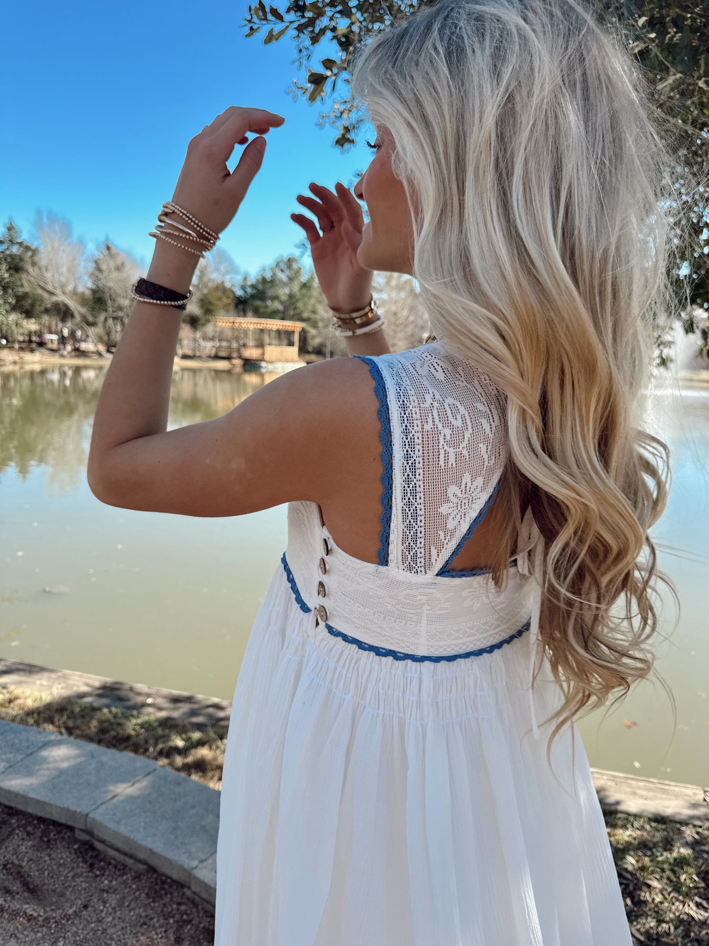 Lace Bodice Mini Dress