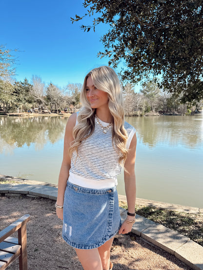 Striped Sleeveless Tank Top
