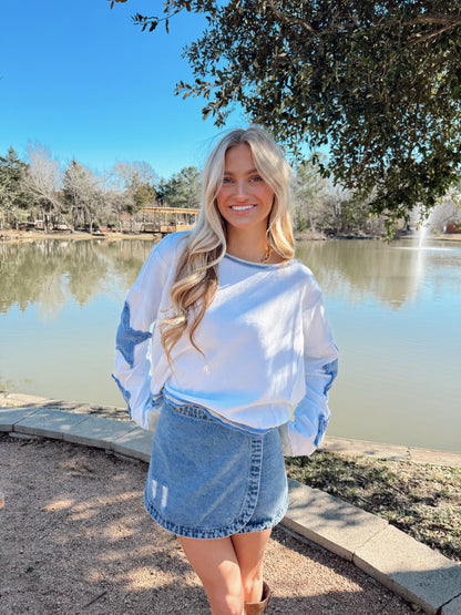 Mineral Washed Star Top