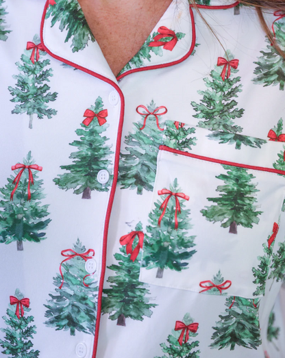 Under The Tree Ruffle Pajama Set*