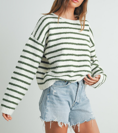 Striped Knit Sweater