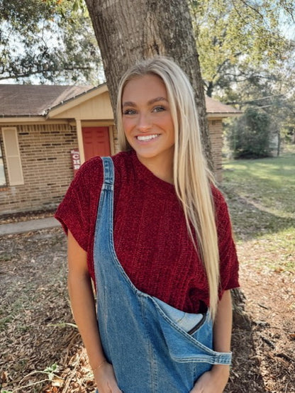 Mineral Washed Denim Romper
